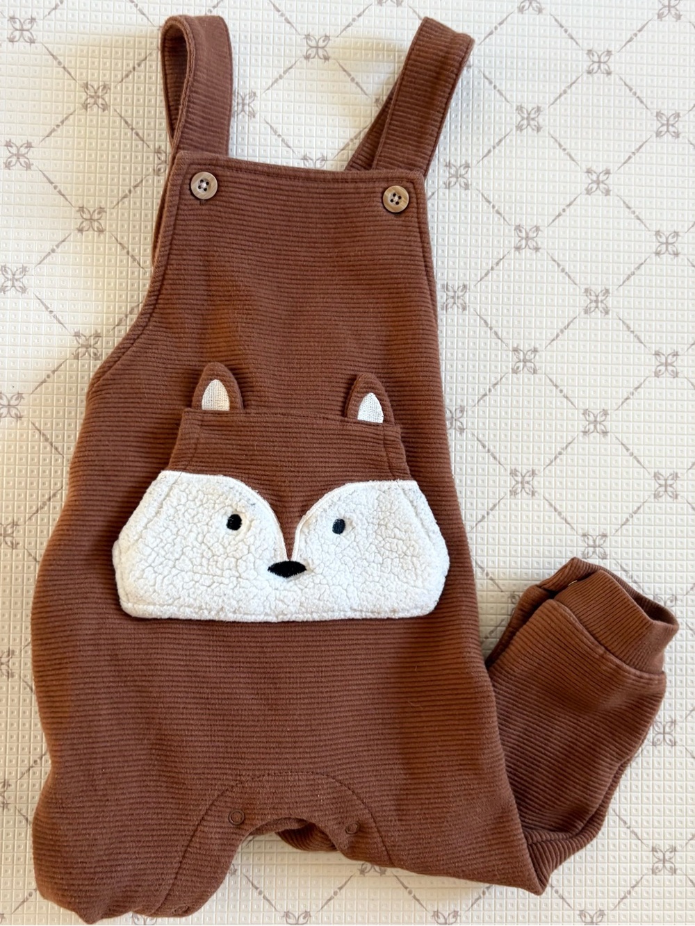 Petit Lem PL Baby Fox Overalls